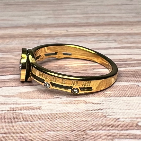 Roman Numeral and CZ Ring - Picture 7 of 8